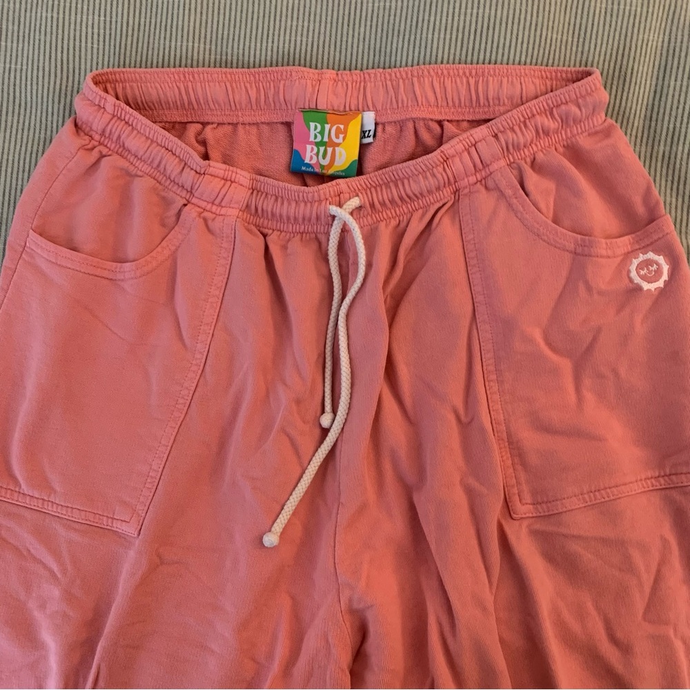 BIG BUD PRESS FLAMINGO PINK LIGHTWEIGHT SWEATPANTS